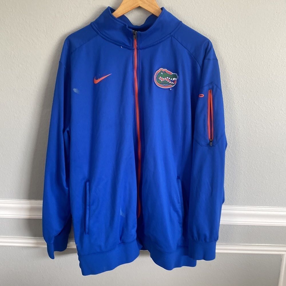Nike Dri-Fit Gator Blue Zip Up - Picture 2 of 7